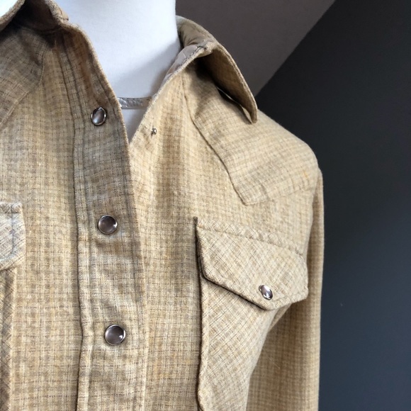 60’s Vtg Pendleton Wool Western Shirt - Picture 4 of 6